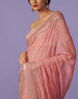 Sequins Border Saree Set