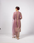 Mud Mauve Mirror Kurta Set