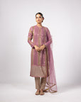 Mud Mauve Mirror Kurta Set