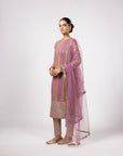 Mud Mauve Mirror Kurta Set