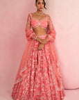 Peach Lehenga Set