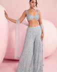 Blue Sharara Set