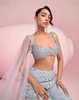Blue Sharara Set