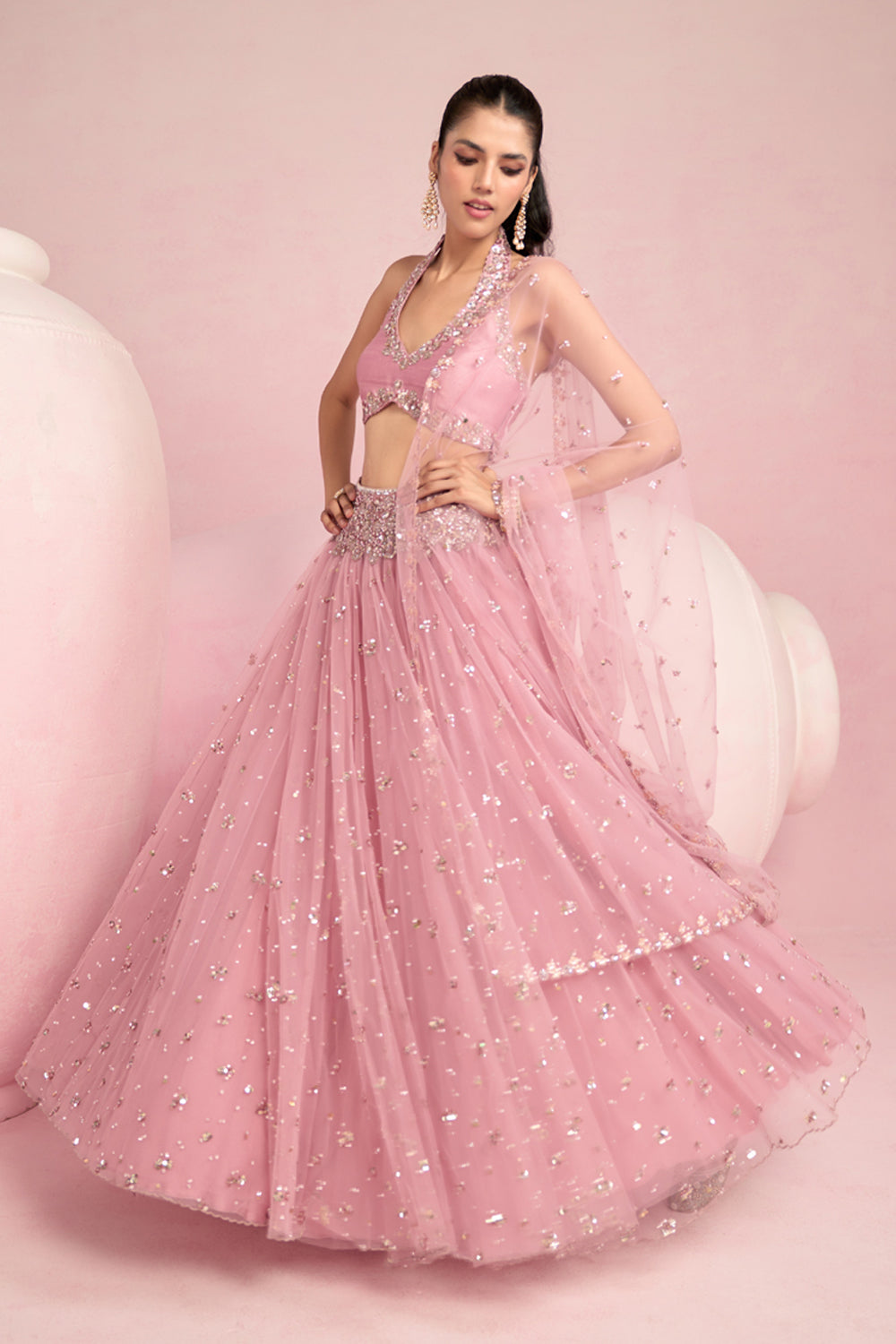 Soft Pink Lehenga Set