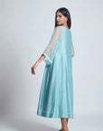 Aysa- Teal Blue Princess Cut Style Summer Dress- Ready to Ship