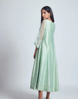 Aysa-Sage Green Princess Cut Style Dress- Ready to Ship