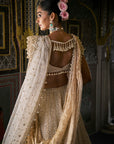 Ivory Gold Pearl Lehenga Set