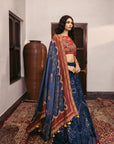 Sitara Red & Blue Lehenga Set