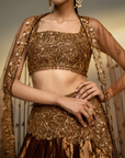 Mocha Mousse Lehenga Set
