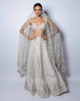 Embellished Lehenga with Blouse & Dupatta - Ready to Ship