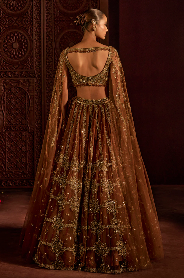 Mocha Goddess Lehenga Set