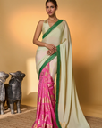 Mint Turtle Tale Saree