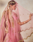 The Gulab Barfi Lehenga with Veil - Ready to Ship