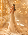Ivory Pearl Trail Gown