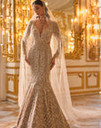 Champagne Sequin Gown