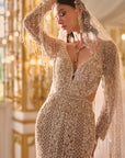Champagne Sequin Gown