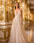 Ivory Mirror Work Gown