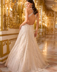 Ivory Mirror Work Gown