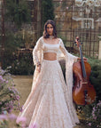 Powder Peach Dori Lehenga Set