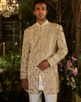 Champagne Pearl Sherwani Set