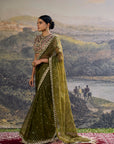 Zoya Jewel Organza Saree Set