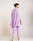Lilac Asymmetrical Cape Set