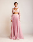 Powder Pink Lehenga Pant Set