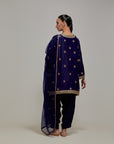 Navy Gota & Marrori Work Kurta Set