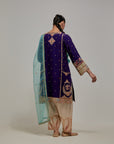 Purple Gota & Marrori Work Kurta Set