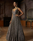 Charcoal Sequin Gown