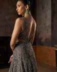 Charcoal Sequin Gown