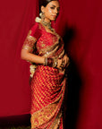 Red Banno Saree Set II