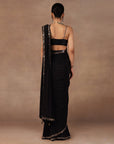 Jewelled Black Saree Set