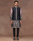 Mave Pink - Black Ombre Nehru Jacket Set | East