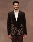 Mocha Brown Velvet Tuxedo | East