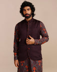 Mulbery Purple Nehru Jacket