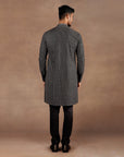 Noir Black Chevron Kurta Set