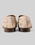 Pearl Ivory Embroidered Loafers