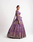 Purple Heavy Multi Color Lehenga Set
