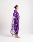 Purple Multi Polka Pant Kurta Set