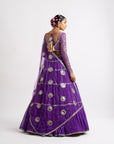 Purple Multi Tier Multi Color Lehenga Set