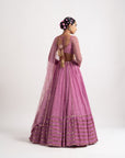 Dark Blush Single Tier Lehenga Set