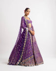 Purple Heavy Multi Color Lehenga Set
