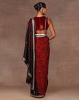 Ruby Red Saree Set