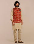 Rust Red Nehru Jacket