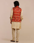 Rust Red Nehru Jacket