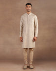 Taupe Monochrome Kurta Set