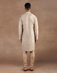 Taupe Monochrome Kurta Set