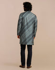 Teal Blue Chevron Kurta