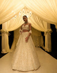 Ivory Sequin Lehenga Set